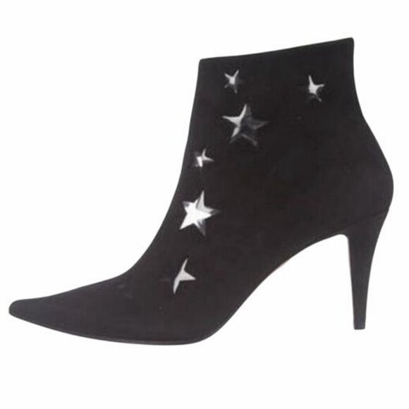 $895 TAMARA MELLON Jimmy Choo Astrid Star 3" Heel Ankle Boots 5 Suede Booties - Picture 3 of 10